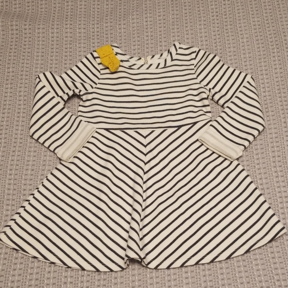 Striped oshkosh dress